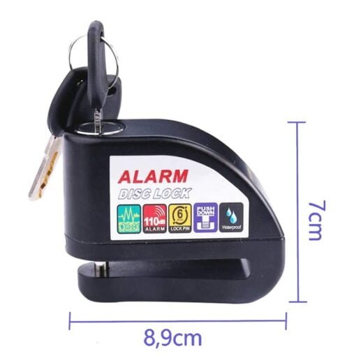 electric scooter alarm disc lock